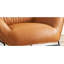 Fauteuil d'appoint et repose-pieds en cuir fleur-1788143045