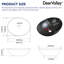 DeerValley 400mmx 330mm Natural Ceramic Oval Sink