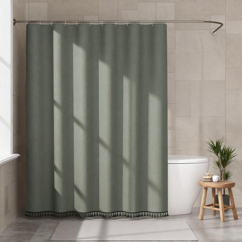 Rideau de douche Farmhouse, Vert