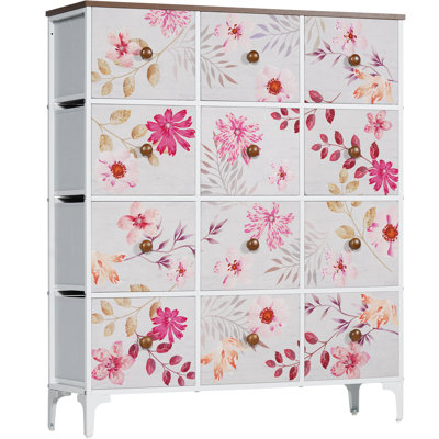 Dannylynn Tall Dresser for Bedroom, 12 Drawer Dresser, Lingerie Chest of Drawers for Bedroom, 46.5'' H X 39.4'' W X 11.7'' D