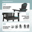 Outdoor Tall Adirondack Chairs With Connecting Tray-1063293682
