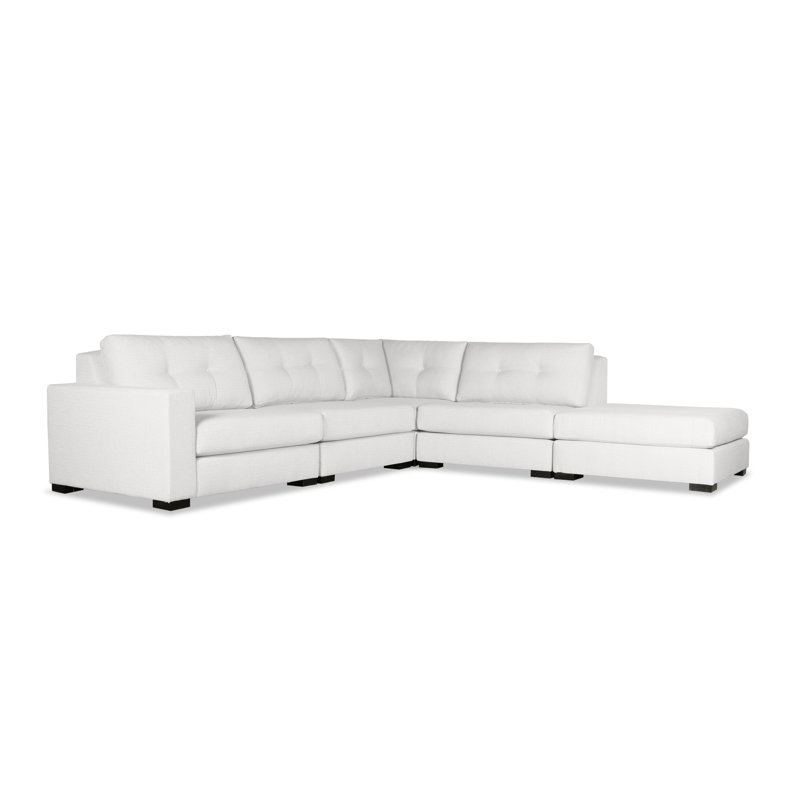 Canapé modulaire Seda, Orienté vers la droite, Revolution® blanc cassé