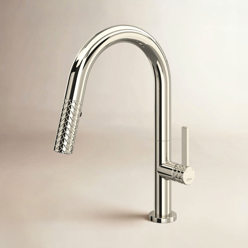 Tenerife Pull-Down Bar/Food Prep Kitchen Faucet, Polished Nickel