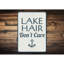 Enseigne en aluminium Lake Hair Dont Care-1487577842