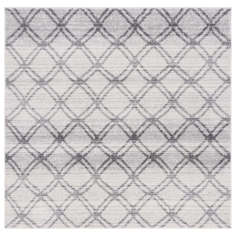 Muniz Performance Geometric Rug, Square 6'