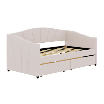 Upholstered Daybed With Two Drawers