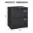 2-drawer Metal Lateral File Cabinet (black) – Locking File Cabinet For Home/office, Widened Drawers Fit Legal/letter/a4 Sizes, Assembly Required, Secure Vertical Storage For High-file-volume Spaces