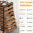 Storage Dresser Cabinet with Wheels Drawers Metal Frame Organizer Unit
