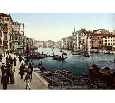 The grand canal, view ii, venice, italie-reproduction de photo