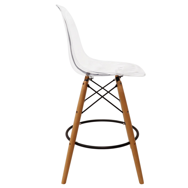  Chaise d'appoint transparente moulée