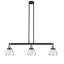 Luminaire suspendu linéaire à 3 lumières pour îlot de cuisine Chill-32985714-32985708-32985707