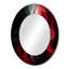 «Sosthina Red Black Contemplative Abstraction VI - Waves Unique Wall Mirror, Red-1786478683-1786478687