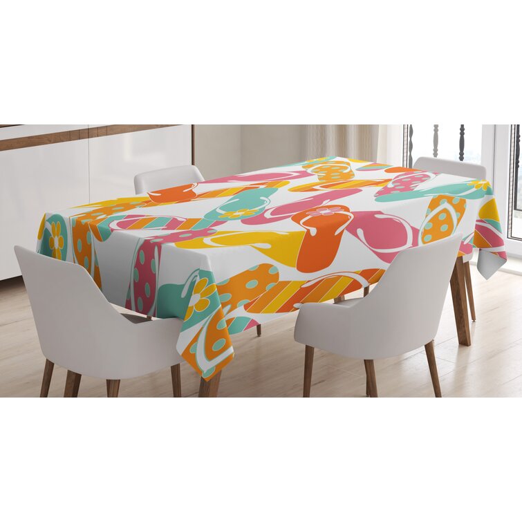 Rectangle Geometric Polyester Tablecloth