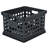 Sterilite Stackable Plastic Storage Open Crate Bin Organizer Box, White