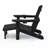 HDPE Folding Fire Pit Adirondack Chair with Pull Out Ottoman Weather Resistant Outdoor Patio Lounge Chair with 2 Cup Holders-139131057