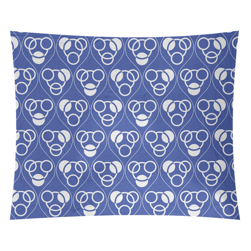 Tapisserie, bleu, H 68 po x l 80 po