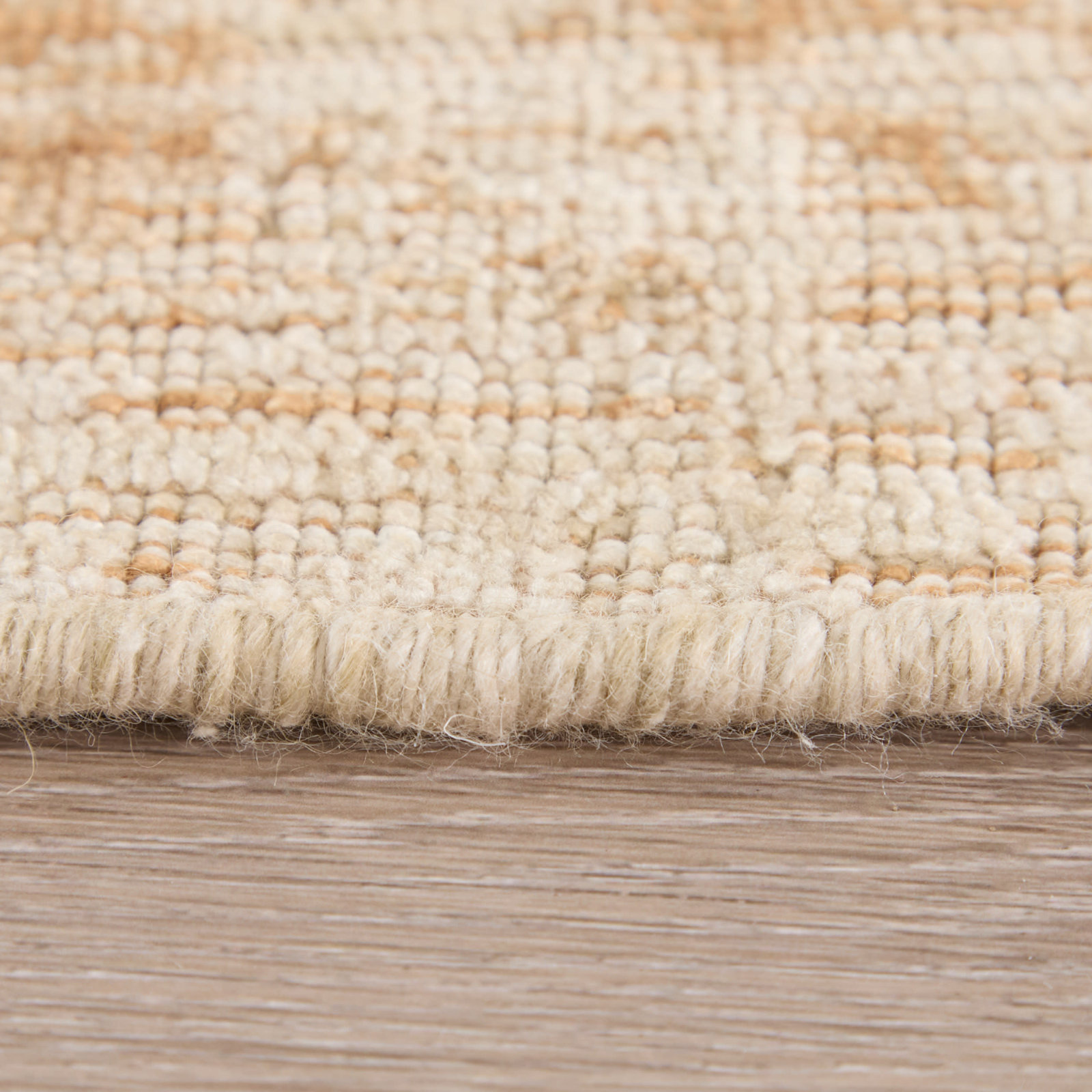 Oxford Tan Hand-Woven Oriental Rug, Rectangle 5' x 8'