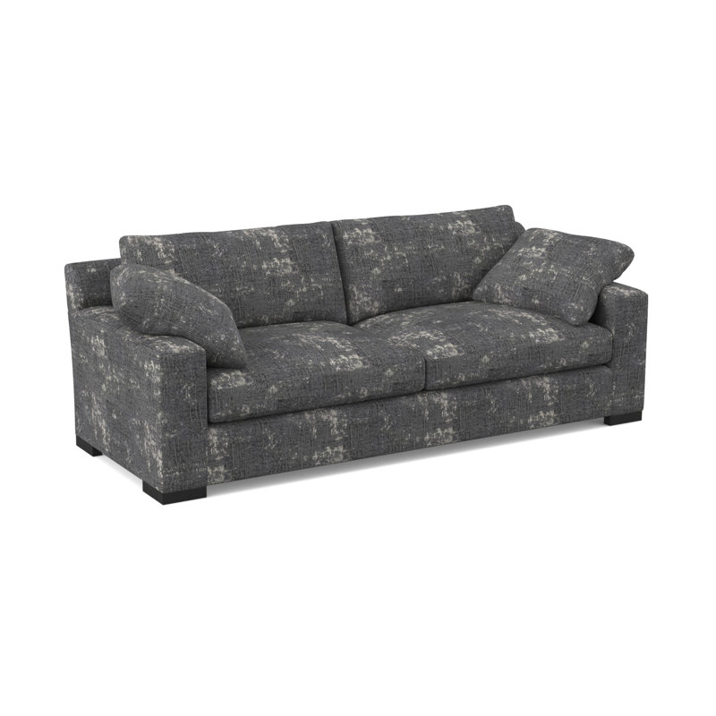 Morgan Sofa, Espresso, Filigree Ivory 100% Polyester