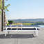 Ensemble de chaises longues en aluminium Chandrine