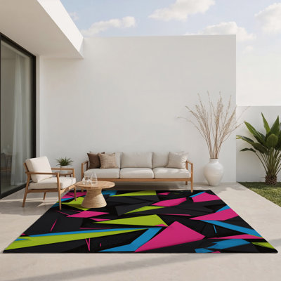 Lightwave Grid Indoor And Outdoor Area Rug