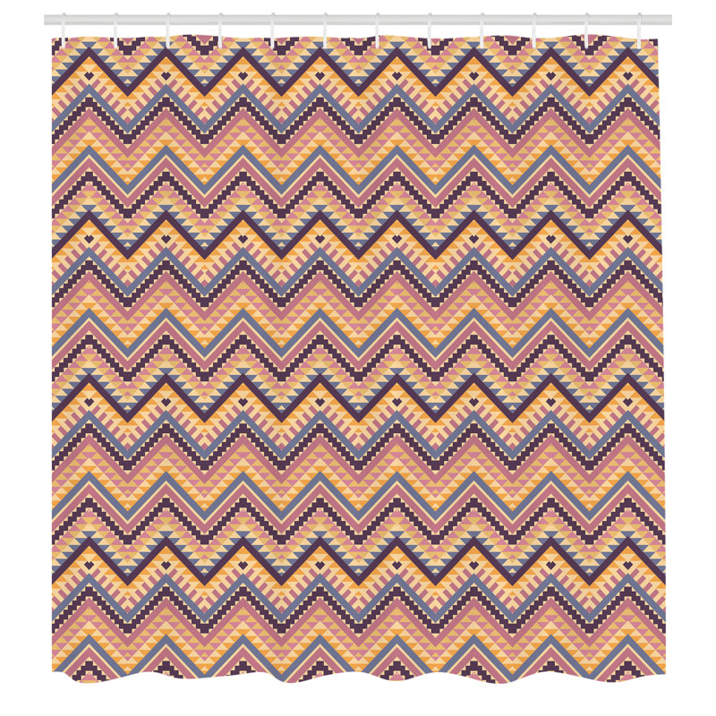 Dakota Fields Aztec Shower Curtain Native, 70''H x 69''W