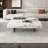 Modern simple square rock plate coffee table-102698678