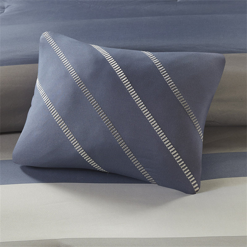 Striped Comforter Set With Bed Sheets
