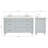 Ariel Monroe 61 Inch Double Rectangular Sink Bathroom Vanity With Pure Quartz Countertop-105988841
