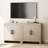 Buffet Cabinet With Storage, 62" Large Sideboard, Kitchen Cabinet With Door And Adjustable Shelf, Modern Farmhouse Wood Console Table For Kitchen, Dining Room, Living Room, Beige-119623957