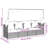 Patio Lounge Bed with Roof and Cushions Adjustable Day Bed Poly Rattan-923678838-923678844