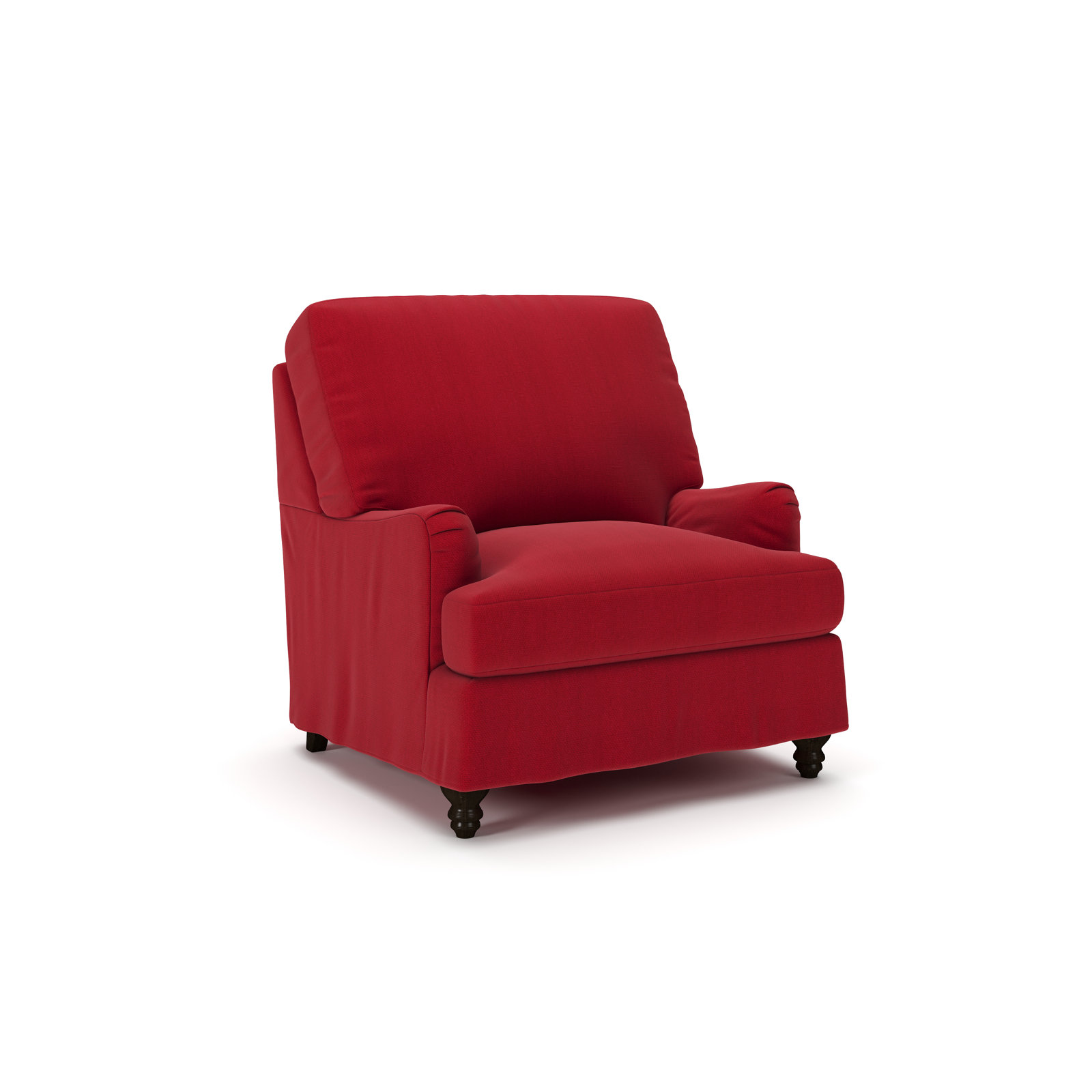 Walters Upholstered Armchair, Bayou Flame Canvas