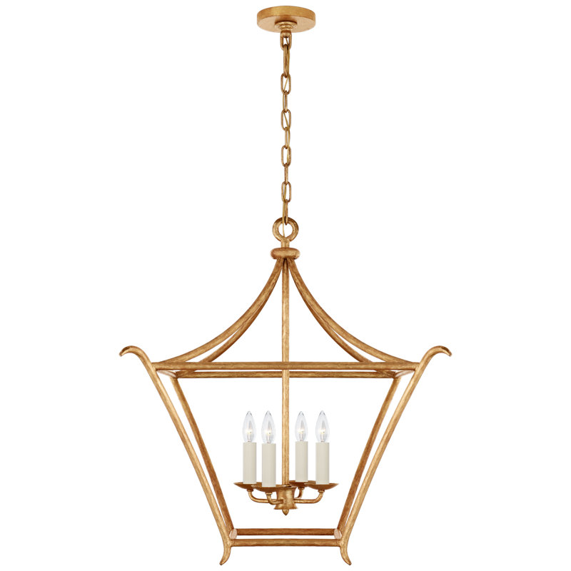 Aria 4 - Light Pendant, Antique Gold Leaf