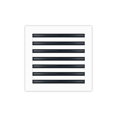 BUILDMART - 14x14 Modern AC Vent Cover - Standard Linear Slot Diffuser - Register Grille / Size: 2" H x 14" W x 14" L