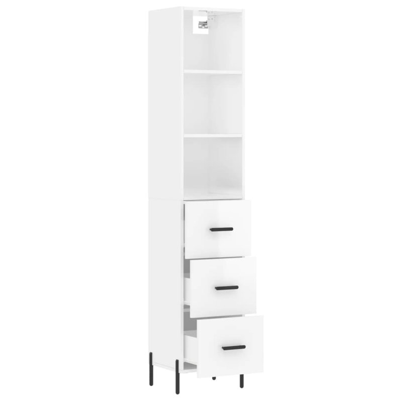 Storage Cabinet, Glossy White