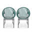 Ensemble de 2 chaises d'extérieur NUSA