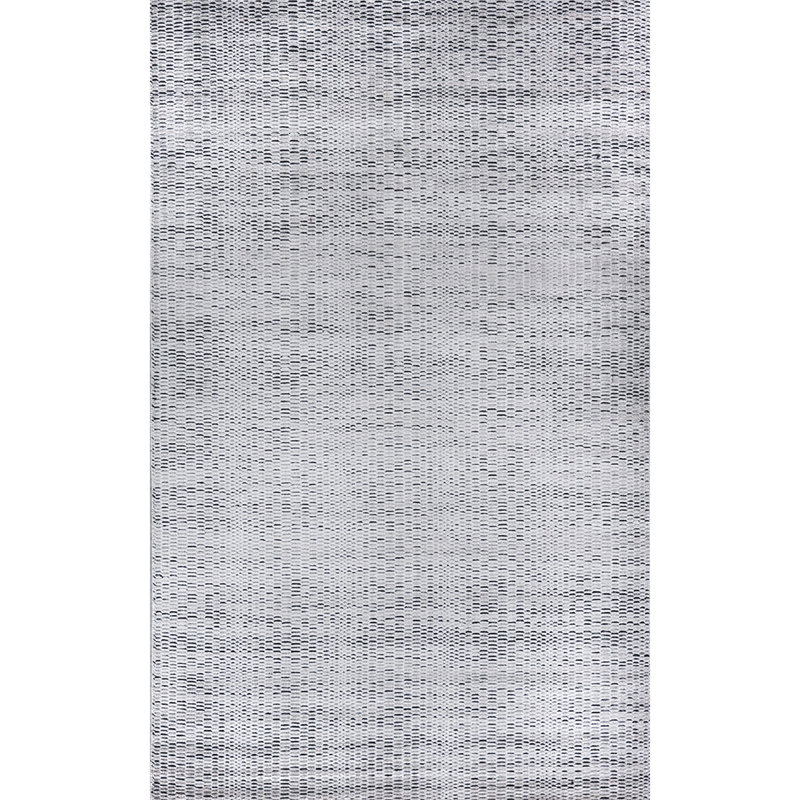 Tapis argent et gris noué à la main de haute qualité, Rectangle 6 pi x 9 pi