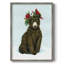 «Winter Woodland Creatures with Cardinals I», reproduction encadrée - bois massif-89908918