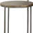 Oracle Natural and Gunmetal 2-Tier Accent Table