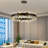 31.5 Inch Black Dimmable Round K9 Crystal Chandelier with Adjustable Height for Dining Room Kitchen Bedroom-1178968253-1178968252-1178968255