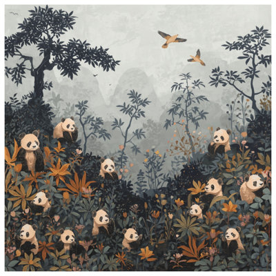 Pandas In Forest Comforter