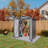 5X3 FT Metal Outdoor Storage Shed, Tool Shed With Peaked Roof Waterproof, Lockable Door Compact Metal Tool Shed