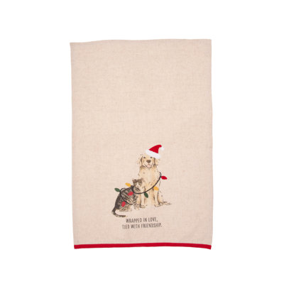 Tied With Friendship Pets Christmas Towel