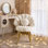 Lemley Shell-Shaped Vanity Chair