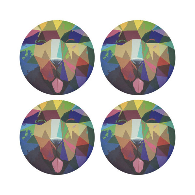 Ode to Okuda Pebble 16" Vinyl Placemat, Okuda Candy