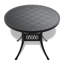 5 Cast Aluminum Dining In Black, High-Temperature Black Frame , Construction