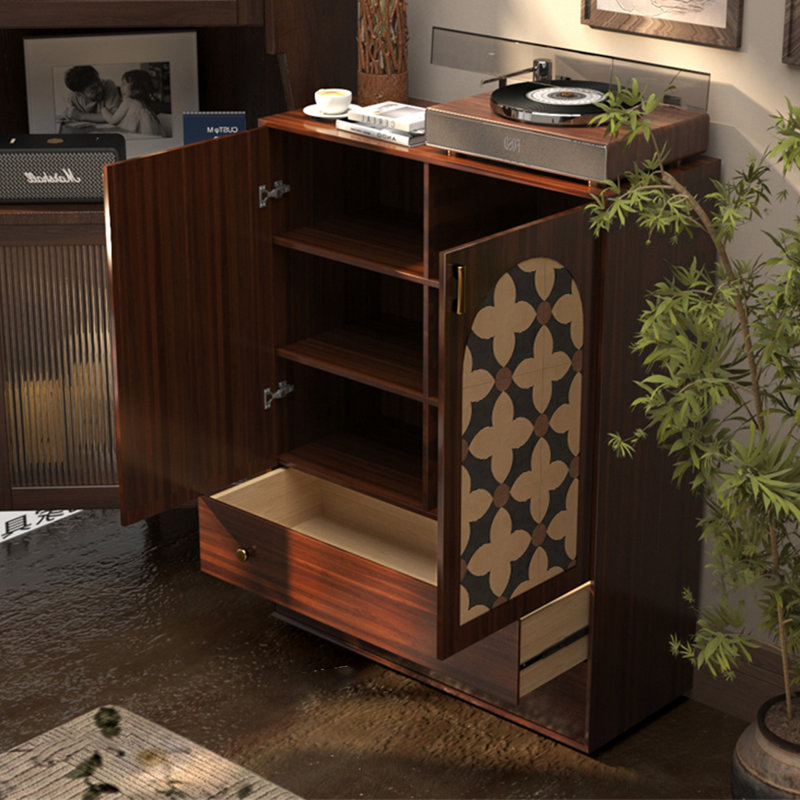 Armoire d'appoint rétro et multifonctionnelle