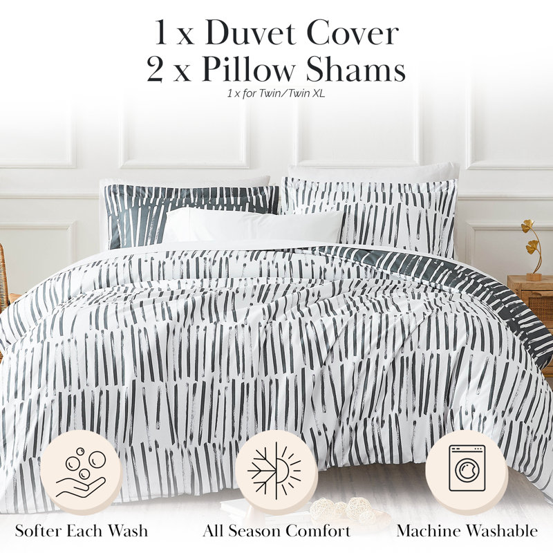 Ensemble de housse de couette réversible Spirit, Housse de couette très grand + 2 taies décorativ