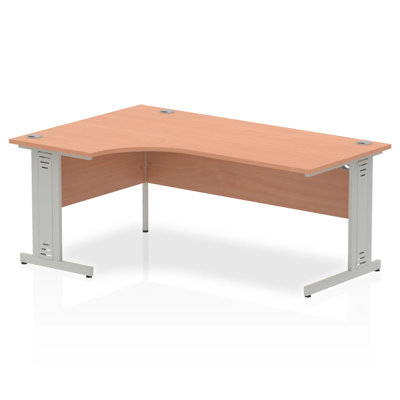 Impulse L-Shaped Metal Base Computer Desk