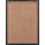 Natural Canvas With Black Stripe Pattern And Black Frame - Single Picture Frame Print on Canvas