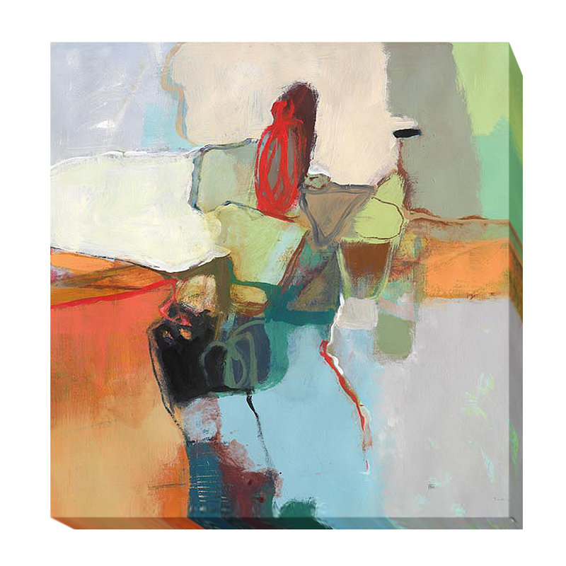 « sector one », reproduction de peinture à l’huile sur toile tendue, H 18 po x l 18 po